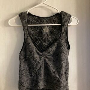 FREE PEOPLE FP Black Lace Sleeveless Top LIKE NEW